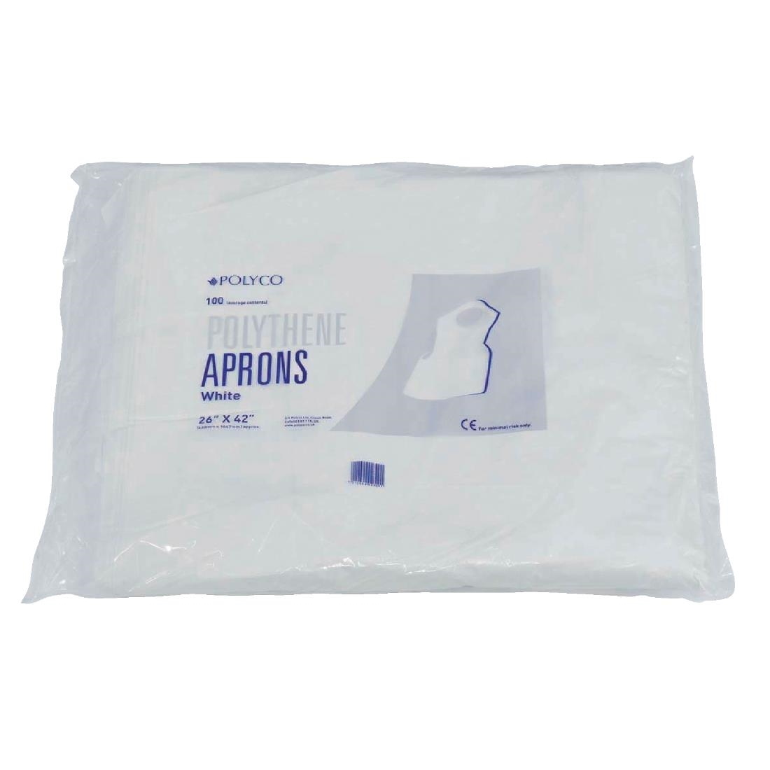 Disposable polyethyleen halterschorten 14,5 micron wit (100 stuks)