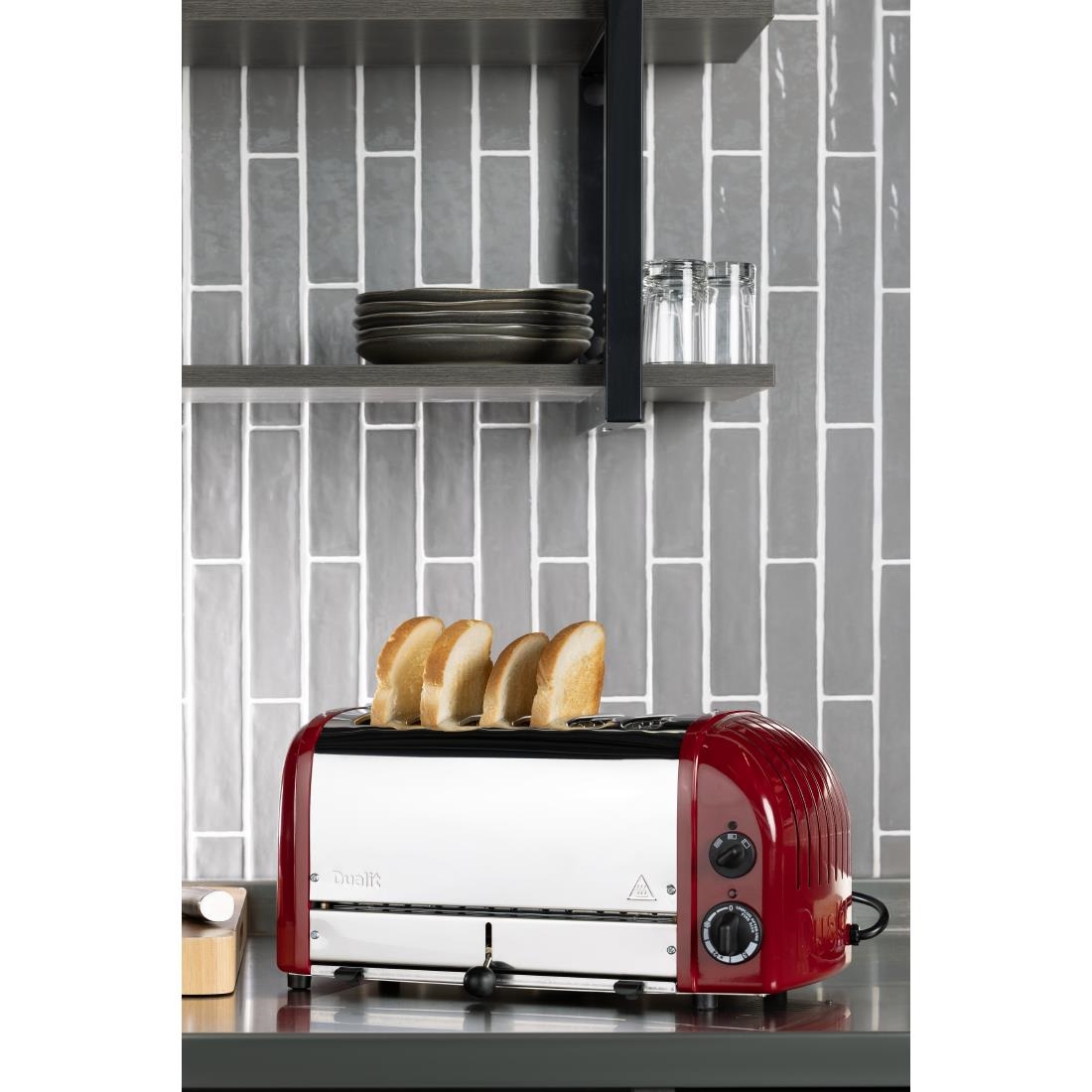 Dualit Vario broodrooster 6 sleuven rood 60154