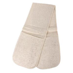 Dubbele ovenhandschoen katoen 90cm