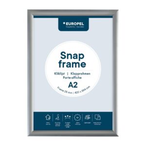 Europel Klaplijst A2 25mm Zilver