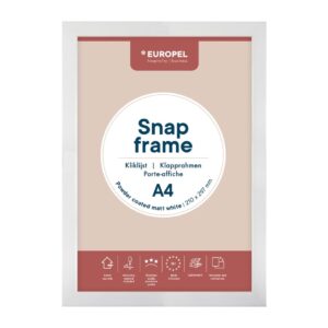 Europel Kliklijst A4 25mm Mat Wit