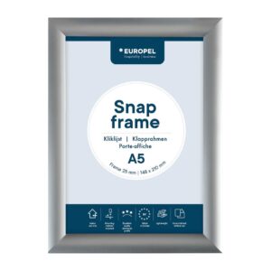 Europel Kliklijst A5 25mm Zilver