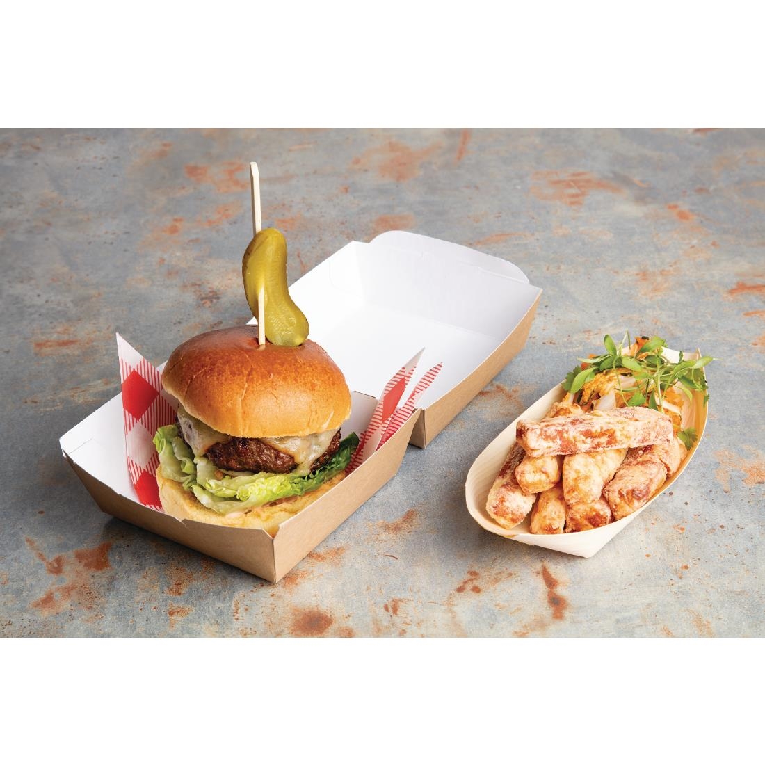 Fiesta Compostable biologisch afbreekbare bamboeprikkers peddelvorm 15cm (100 stuks)