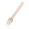 Fiesta composteerbare wegwerp houten vorken (100 stuks) Fiesta Compostable biologisch afbreekbare houten vorken 15,5cm (100 stuks)