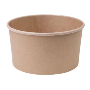 Fiesta Compostable ronde kraft saladeschaal 1Ltr (300 stuks)
