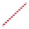 Fiesta Compostable rood/wit gestreepte papieren smoothierietjes 21cm (250 stuks)