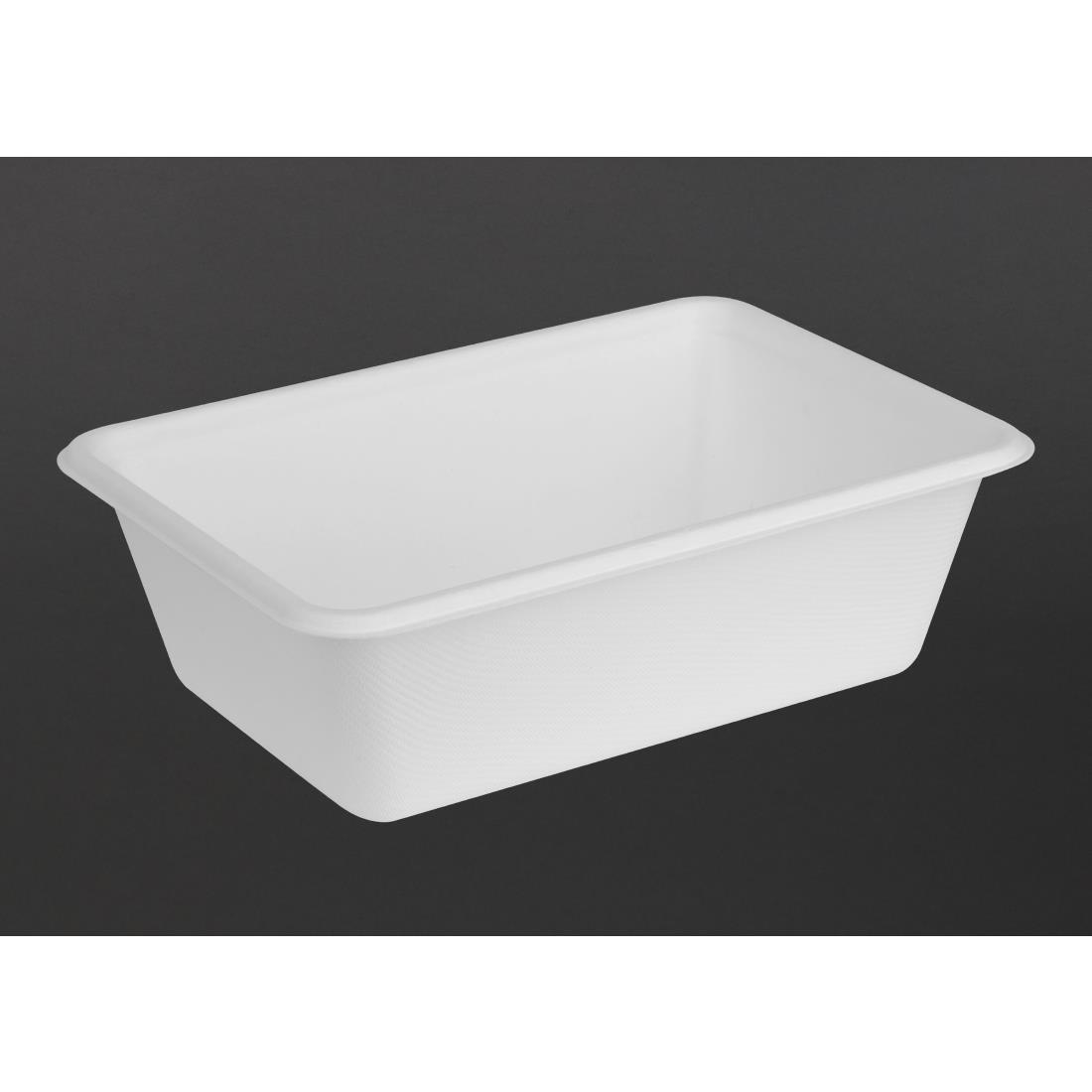 Fiesta Composteerbare Bagasse Voedselcontainer Bases 800ml (100 stuks)