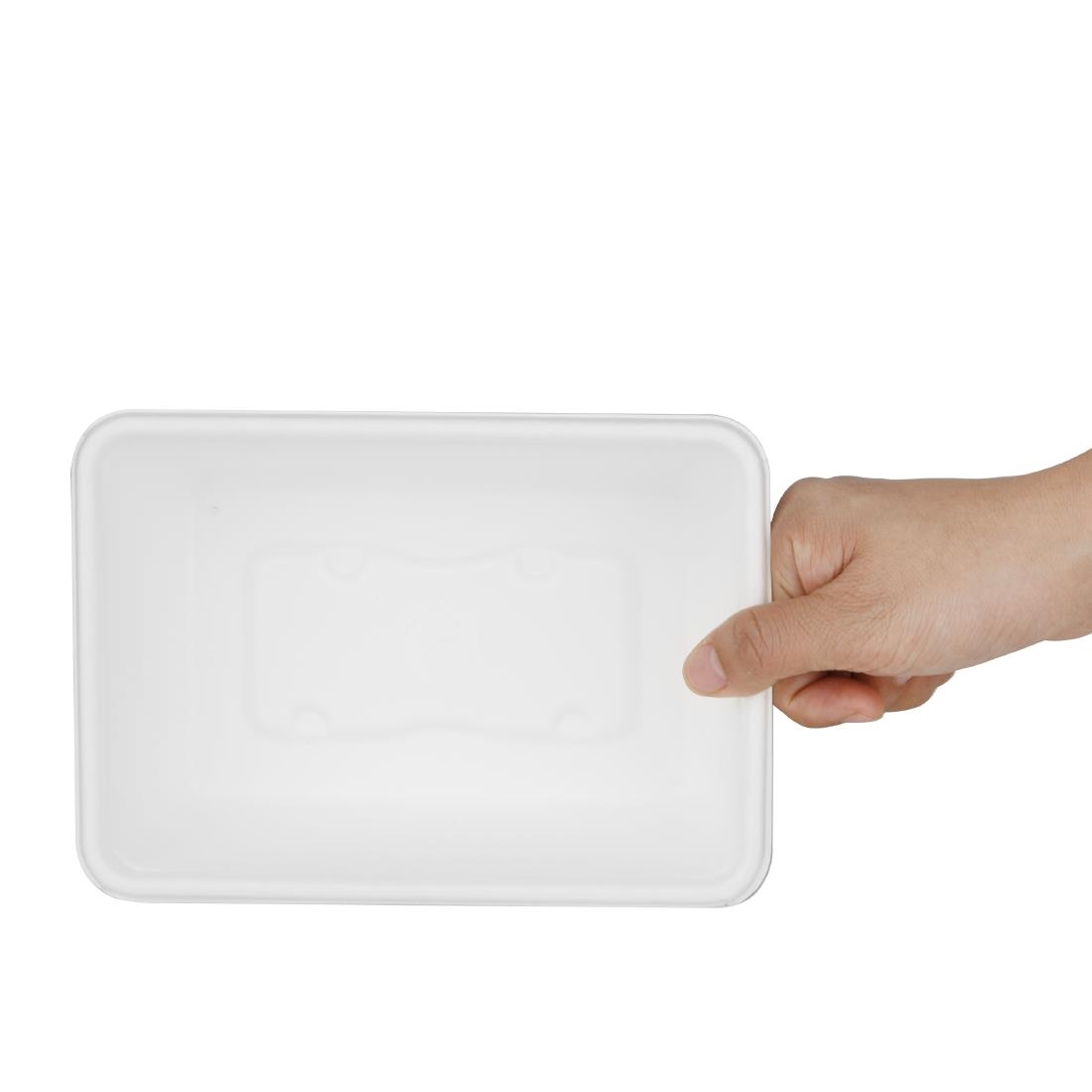 Fiesta Composteerbare Bagasse Voedselcontainer Bases 800ml (100 stuks)