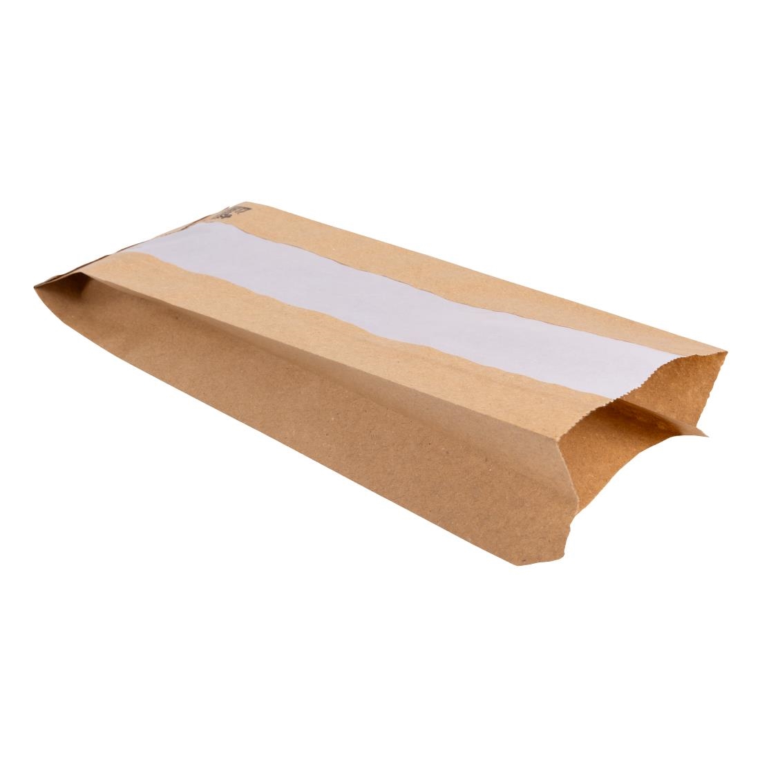 Fiesta Composteerbare Baguettezakken met Glasine Venster 300x100x60mm (1000 stuks)