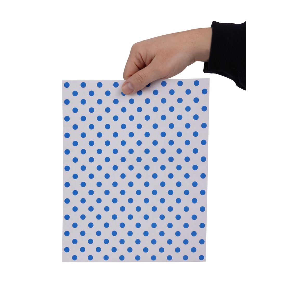 Fiesta Composteerbare Burger Wraps Blauwe Stip 250x200mm (200 stuks)