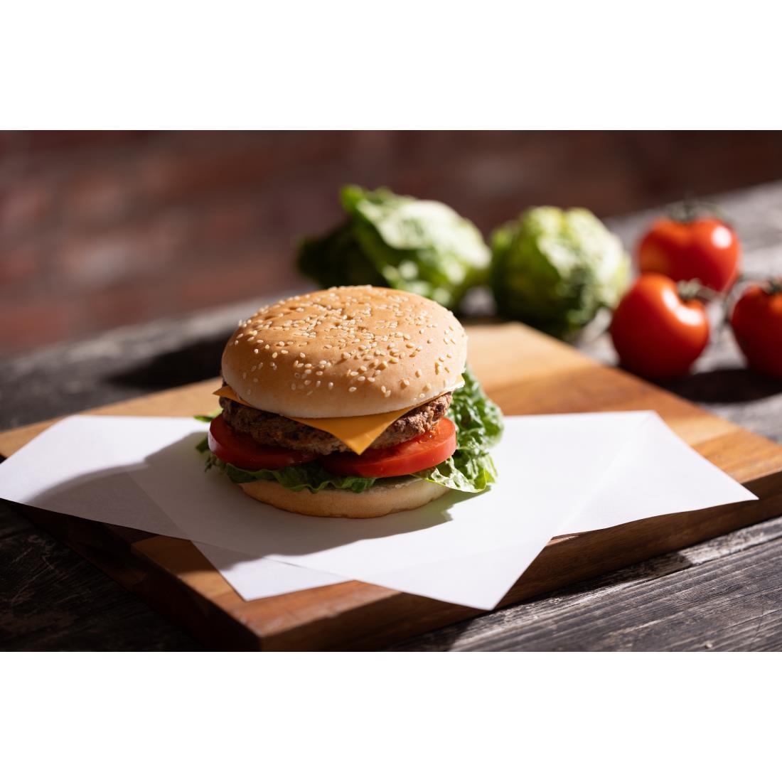 Fiesta Composteerbare Burger Wraps Wit 250x300mm (200 stuks)