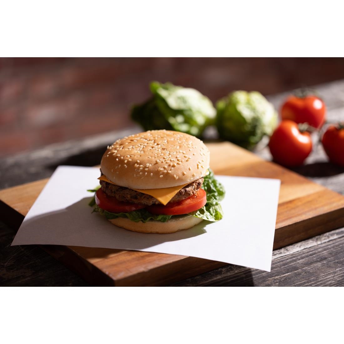 Fiesta Composteerbare Burgerverpakkingen Wit 250x200mm (200 stuks)