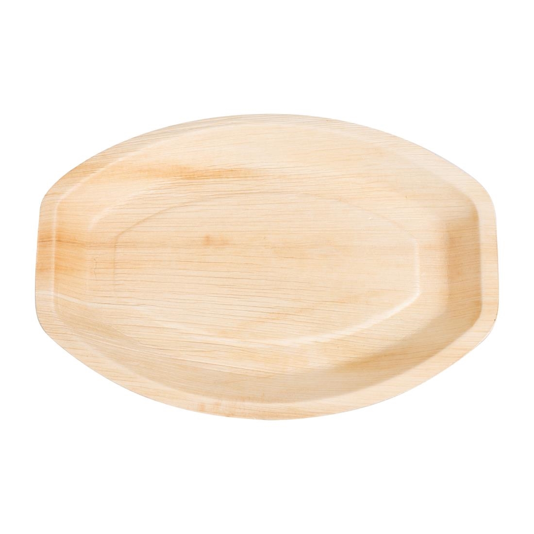 Fiesta Composteerbare Ovale Palmblad Borden 360mm (100 stuks)