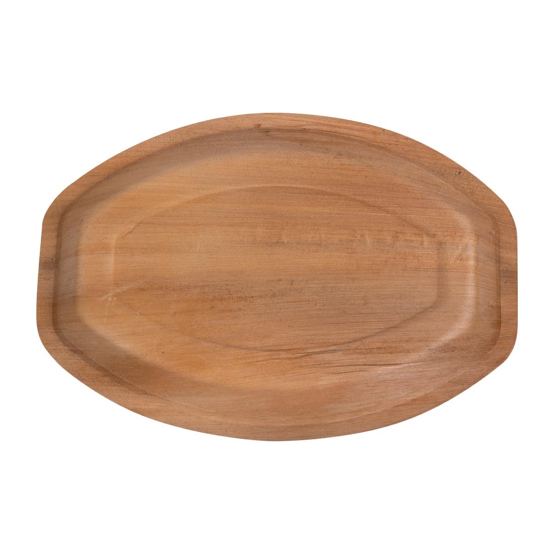 Fiesta Composteerbare Ovale Palmblad Borden 360mm (100 stuks)
