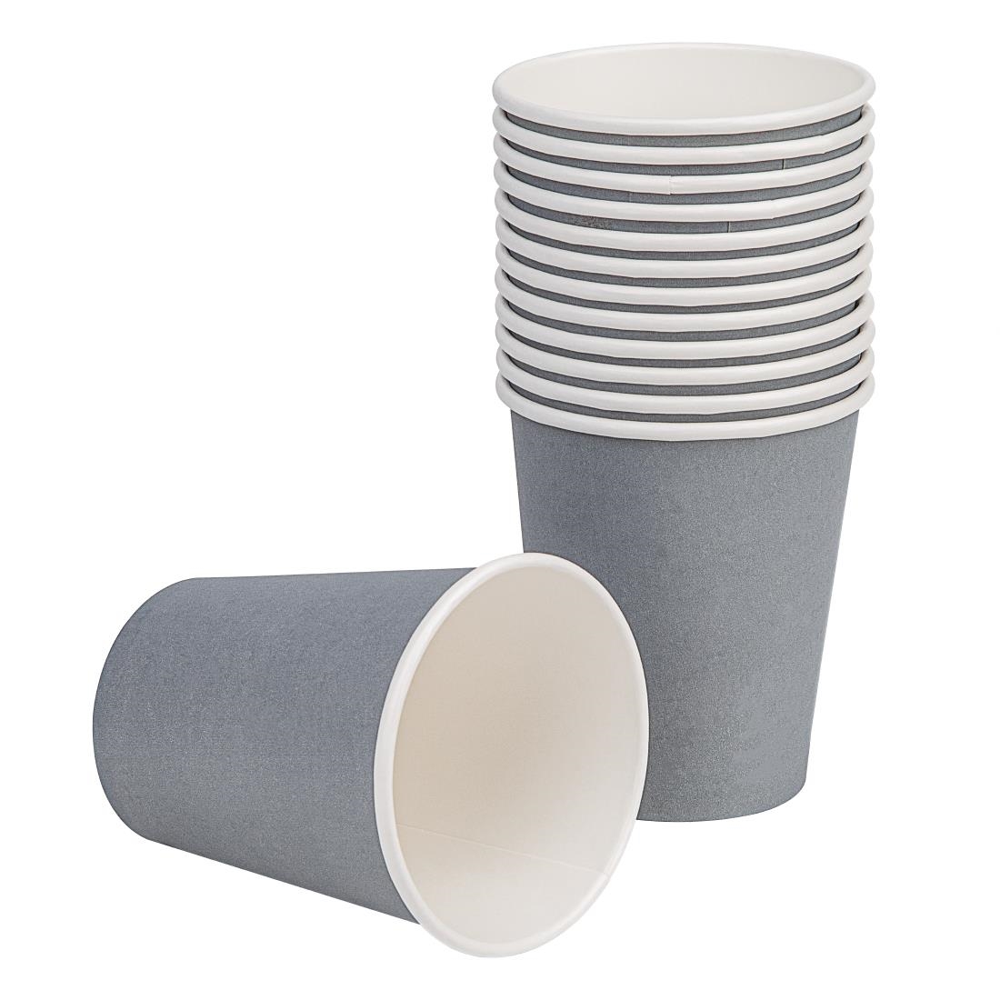 Fiesta Recyclable koffiebekers enkelwandig blauwgrijs 225ml (1000 stuks)