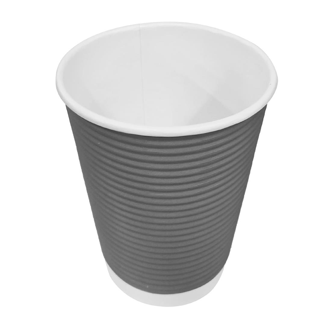 Fiesta Recyclable koffiebekers ribbelwand blauwgrijs 225ml (25 stuks)