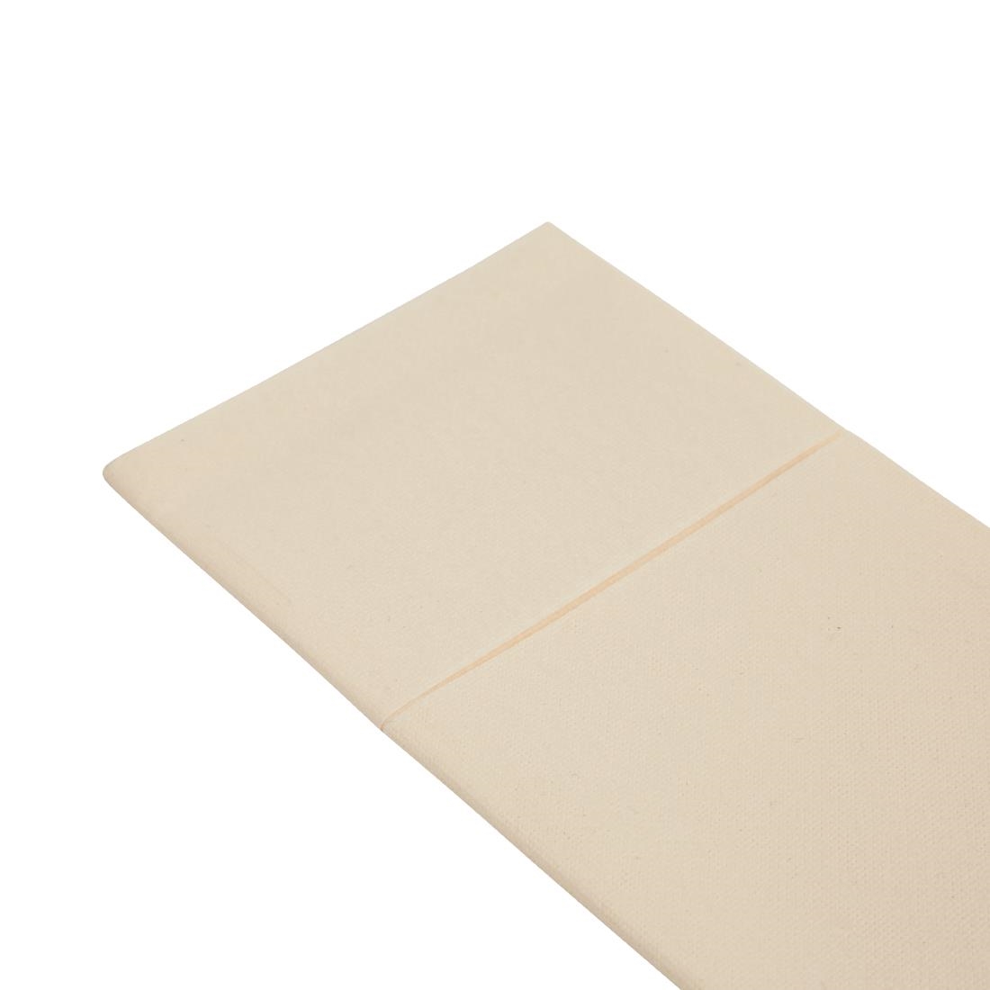 Fiesta Recyclebaar Premium Tablin Dinerservet Crème 48X40cm Airlaid Pocket Fold (400 stuks)
