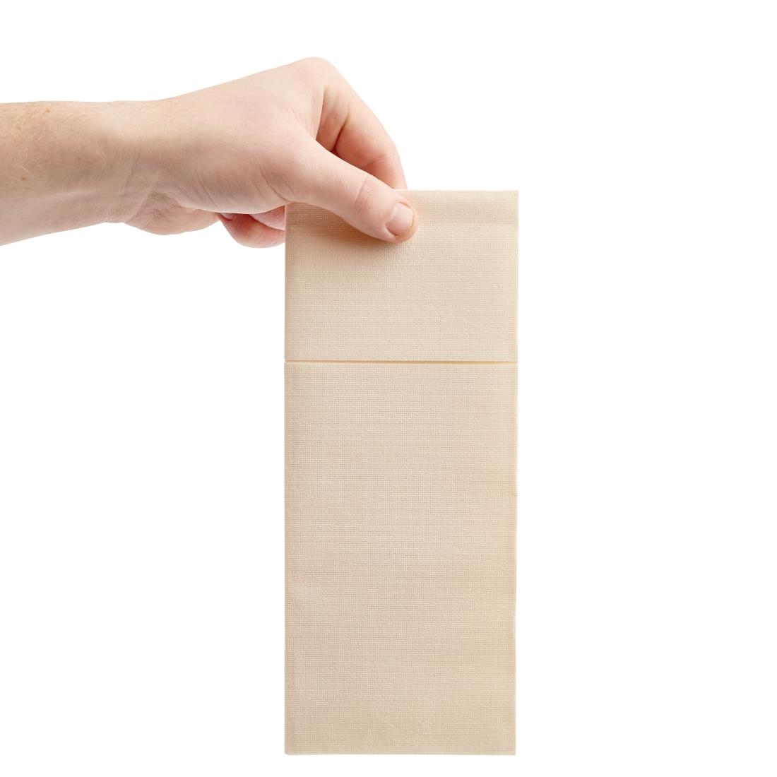 Fiesta Recyclebaar Premium Tablin Dinerservet Crème 48X40cm Airlaid Pocket Fold (400 stuks)
