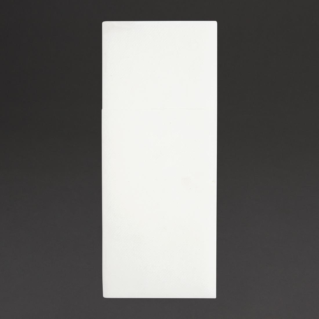 Fiesta Recyclebaar Premium Tablin Dinerservet Wit 48x40cm Airlaid Pocket Fold (400 stuks)
