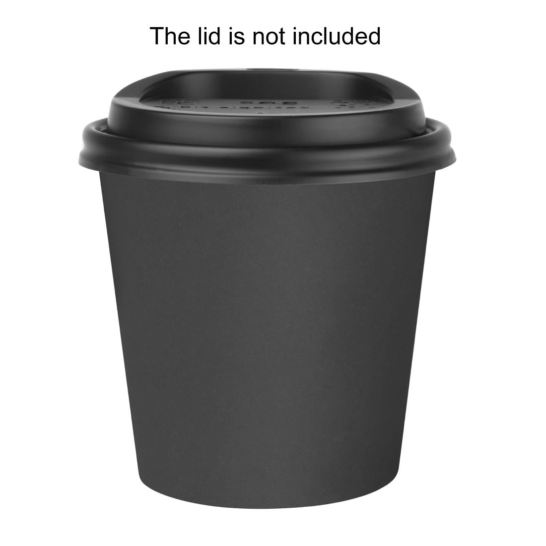 Fiesta Recyclebare Hot Cups Enkelwandig Zwart 170ml (1000 stuks)