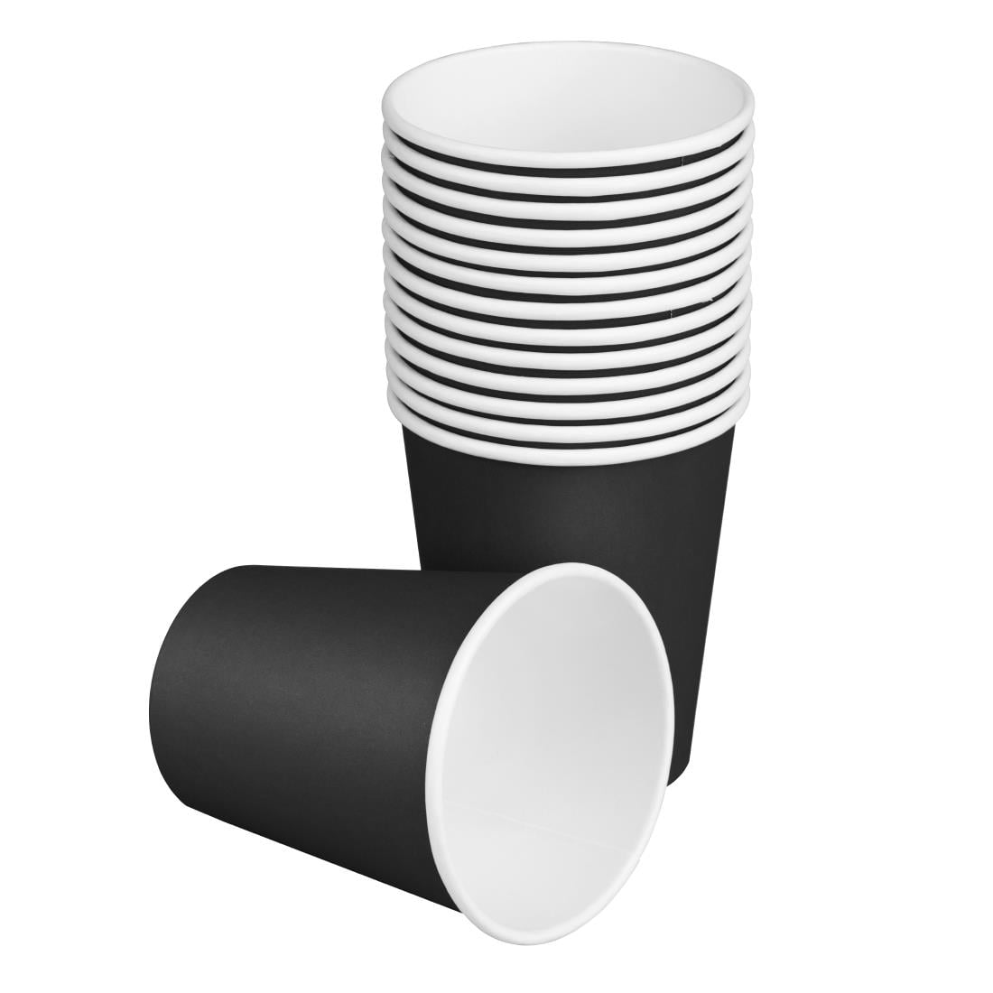 Fiesta Recyclebare Hot Cups Enkelwandig Zwart 170ml (1000 stuks)