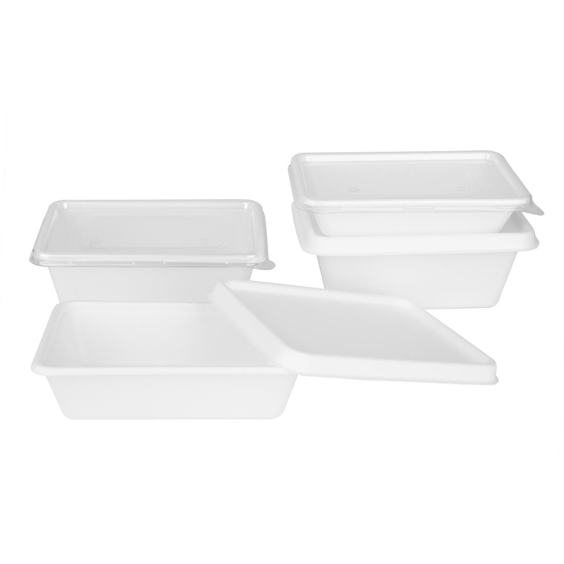 Fiesta Recycleerbare Deksels Voor Bagasse-Containers (100 stuks)