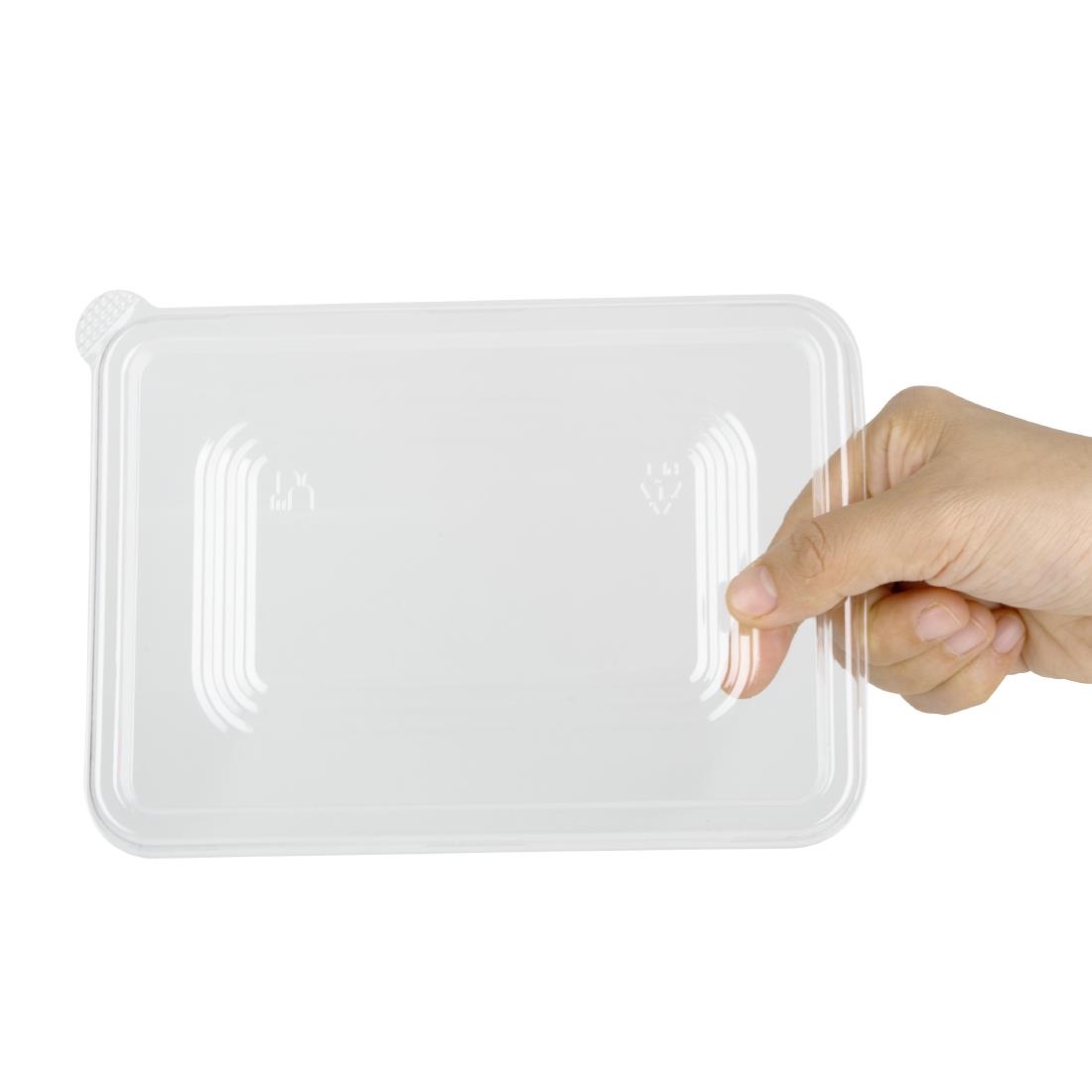 Fiesta Recycleerbare Deksels Voor Bagasse-Containers (100 stuks)