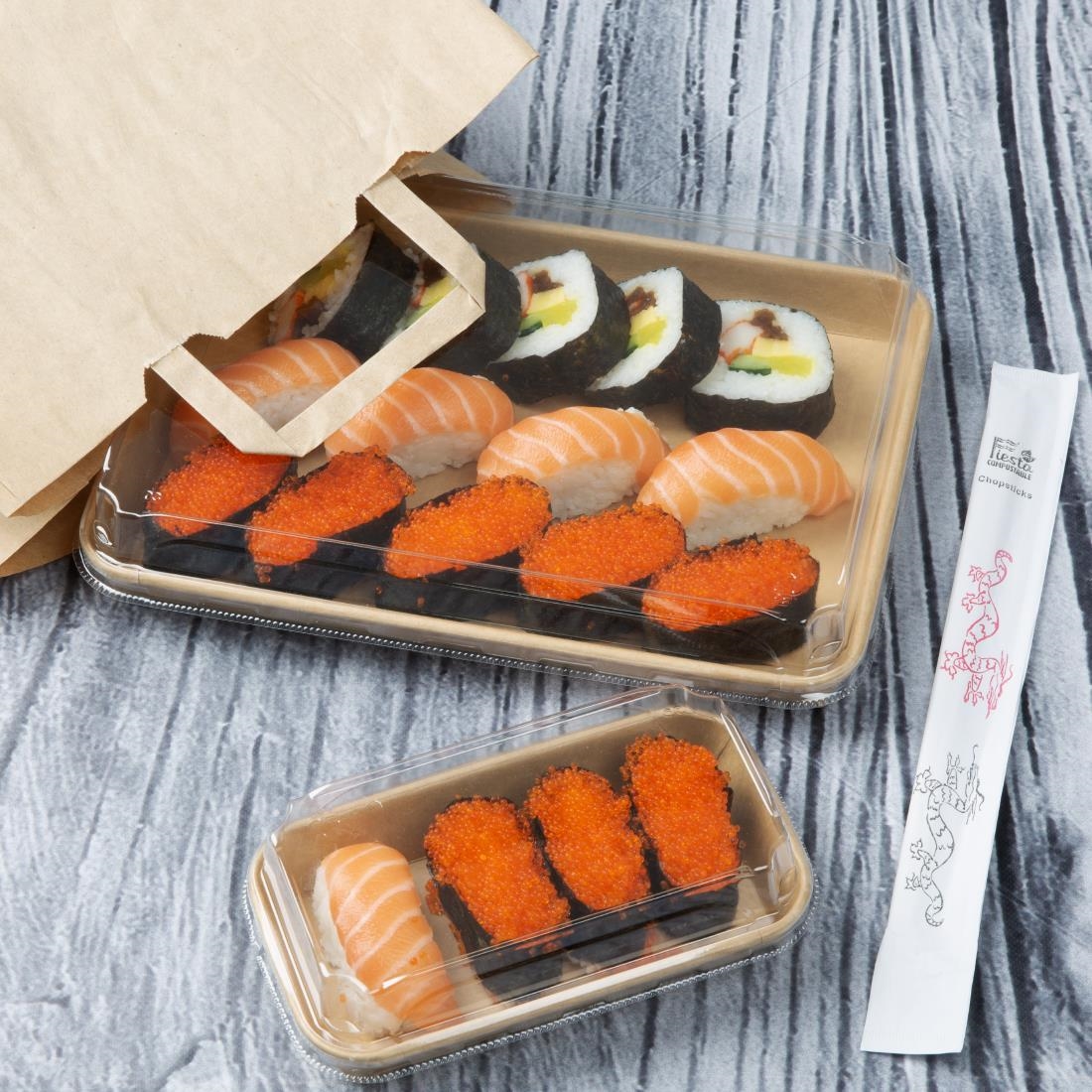 Fiesta Recycleerbare Nr. 11 Sushi Tray Bases 255X181mm (300 stuks)