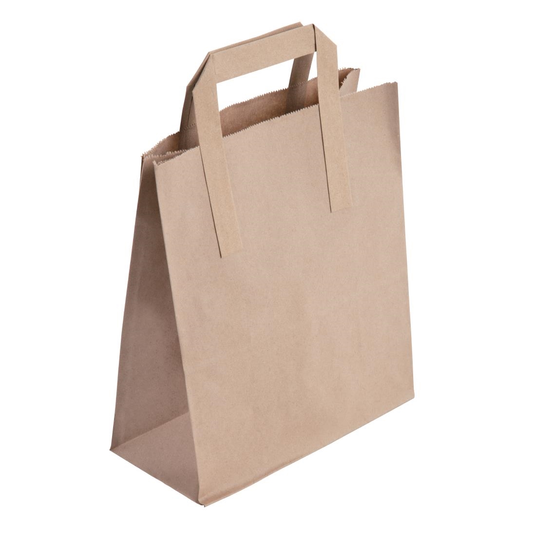 fiesta recycleerbare platte handvatten bruine papieren tassen medium (250 stuks) Fiesta Recycleerbare Platte Handvatten Bruine Papieren Tassen Medium (250 stuks)