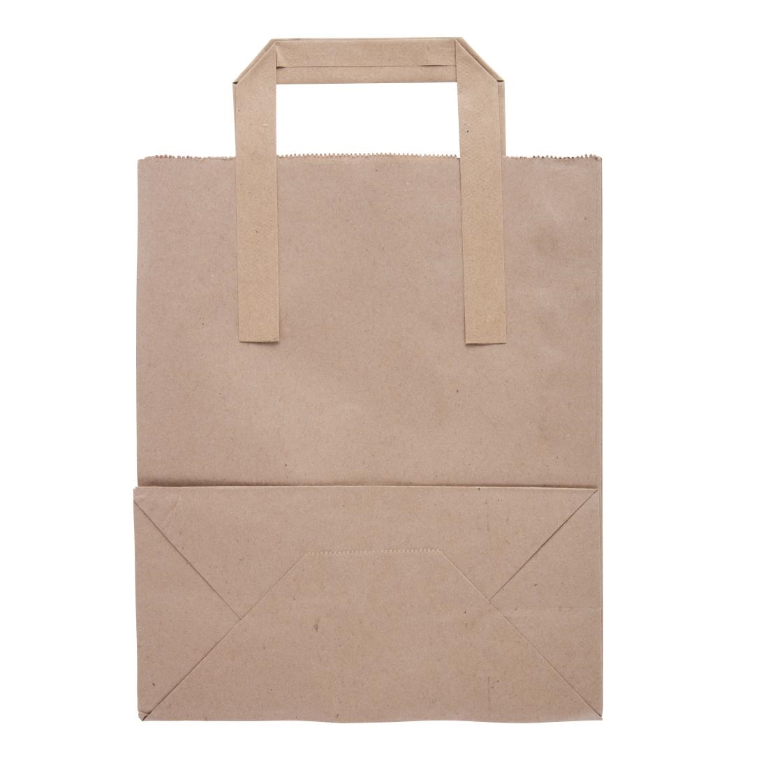 fiesta recycleerbare platte handvatten bruine papieren tassen medium (250 stuks) Fiesta Recycleerbare Platte Handvatten Bruine Papieren Tassen Medium (250 stuks)