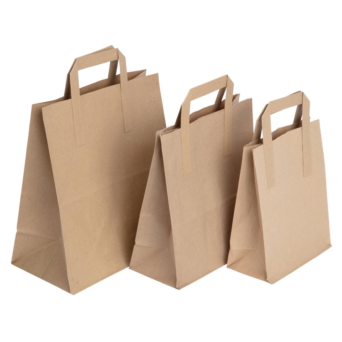 fiesta recycleerbare platte handvatten bruine papieren tassen medium (250 stuks) Fiesta Recycleerbare Platte Handvatten Bruine Papieren Tassen Medium (250 stuks)