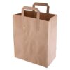 Fiesta Recycleerbare Platte Handvatten Bruine Papieren Tassen Medium (250 stuks)