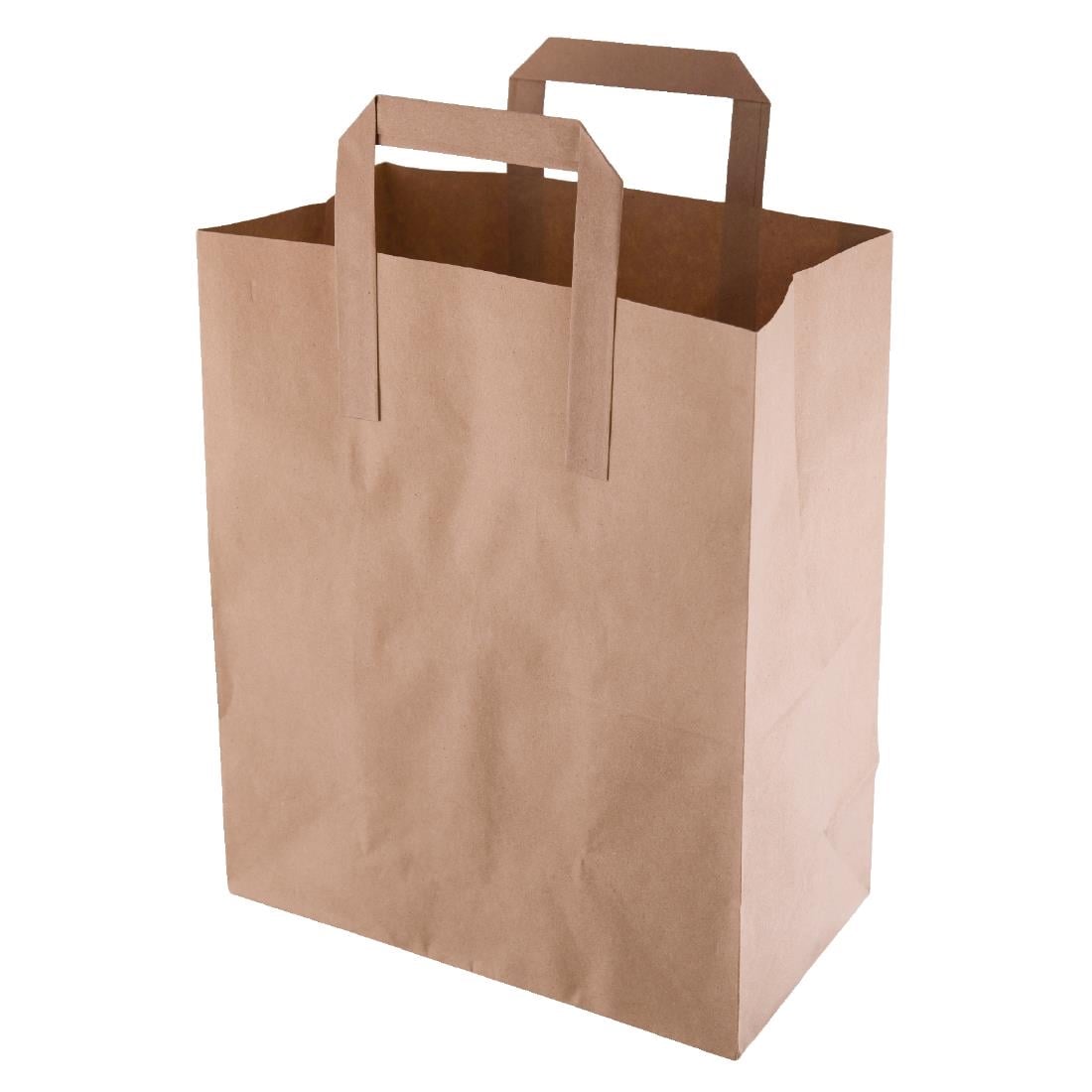 fiesta recycleerbare platte handvatten bruine papieren tassen medium (250 stuks) Fiesta Recycleerbare Platte Handvatten Bruine Papieren Tassen Medium (250 stuks)