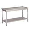 Gastro M aanvoertafel voor doorschuifvaatwasser 85(h)x80(b)x60(d)cm
