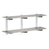 Gastro-M Compleet wandrek 2 niveaus 160x40cm - volledige montageset (excl. schroeven)