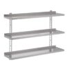 Gastro-M Compleet wandrek 3 niveaus 120x40cm - volledige montageset (excl. schroeven)