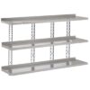 Gastro-M compleet wandrek 3 niveaus 180x40cm - volledige montageset (excl. schroeven)
