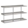 Gastro-M Compleet wandrek met 3 niveaus 160x40cm - volledige montageset (excl. schroeven)