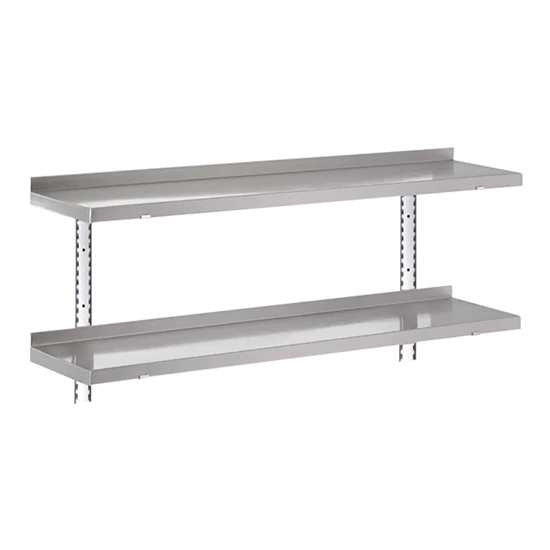 Gastro-M complete wandrekset 2 niveaus 120x40cm - volledige montageset (excl. schroeven)