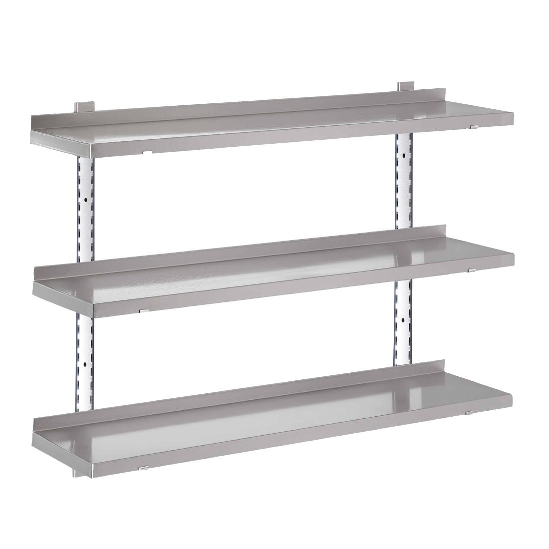 Gastro M RVS wandplank zonder steunen 100x40cm
