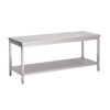 Gastro M RVS werktafel met onderblad 88x70x70cm