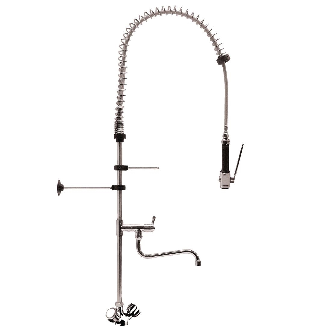 Gastro M voorspoeldouche met draaiknoppen en zwenkkraan 120cm