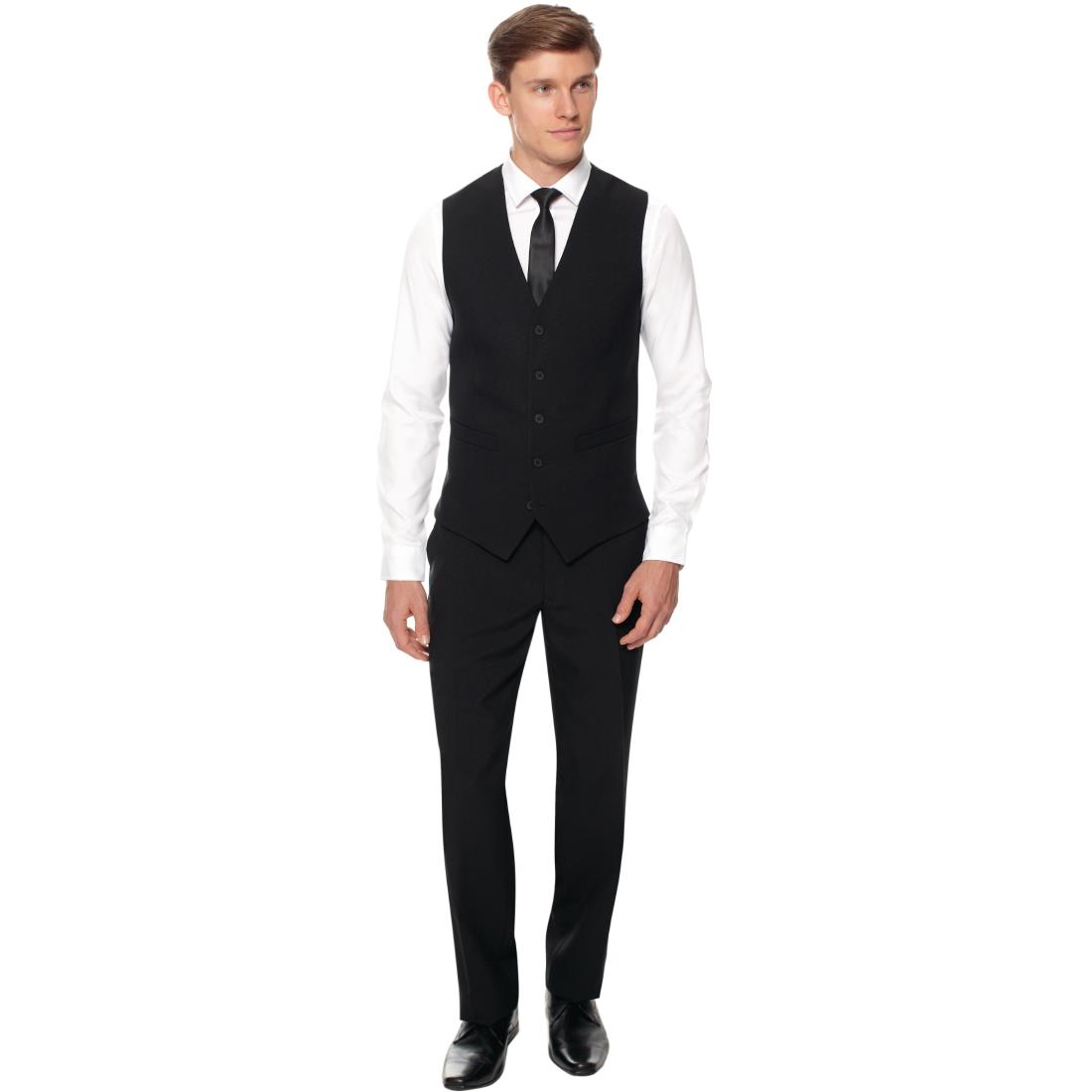 Herenpantalon zwart standaard lengte 79cm
