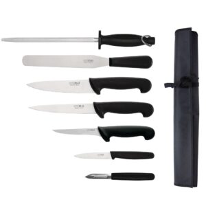 Hygiplas 7-delige startmessenset met 20cm Chefmes & Roltas
