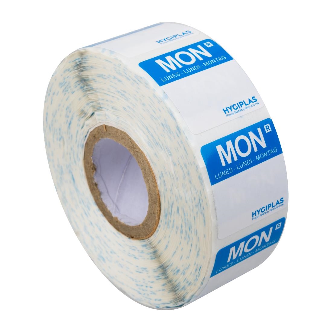 Hygiplas afneembare blanco kleurcode voedseletiketten maandag (1000 stuks)