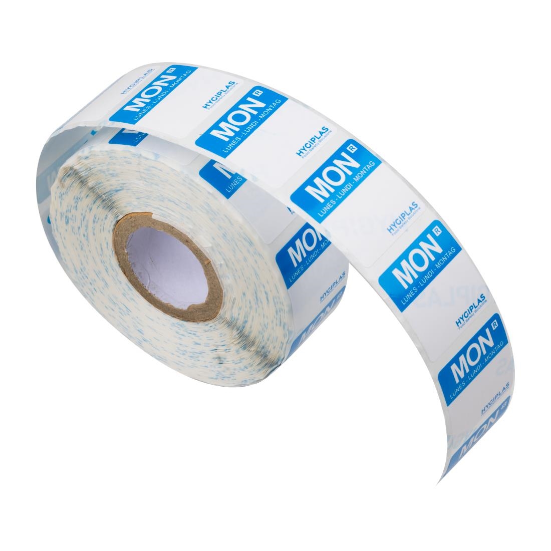 Hygiplas afneembare blanco kleurcode voedseletiketten maandag (1000 stuks)
