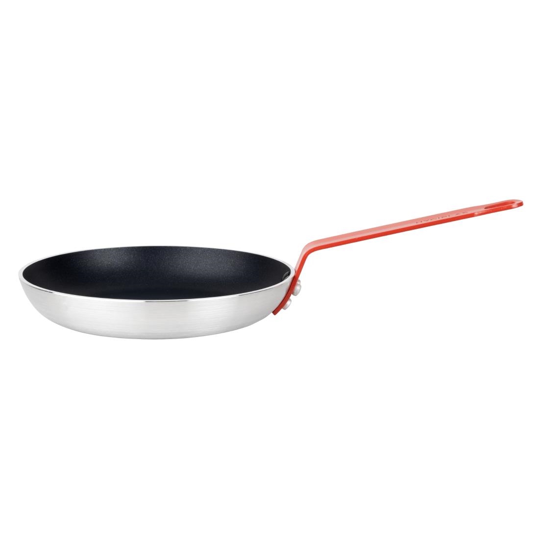 Hygiplas Aluminium Anti-aanbak Teflon Platinum Plus Koekenpan met Rode Handgreep 24cm