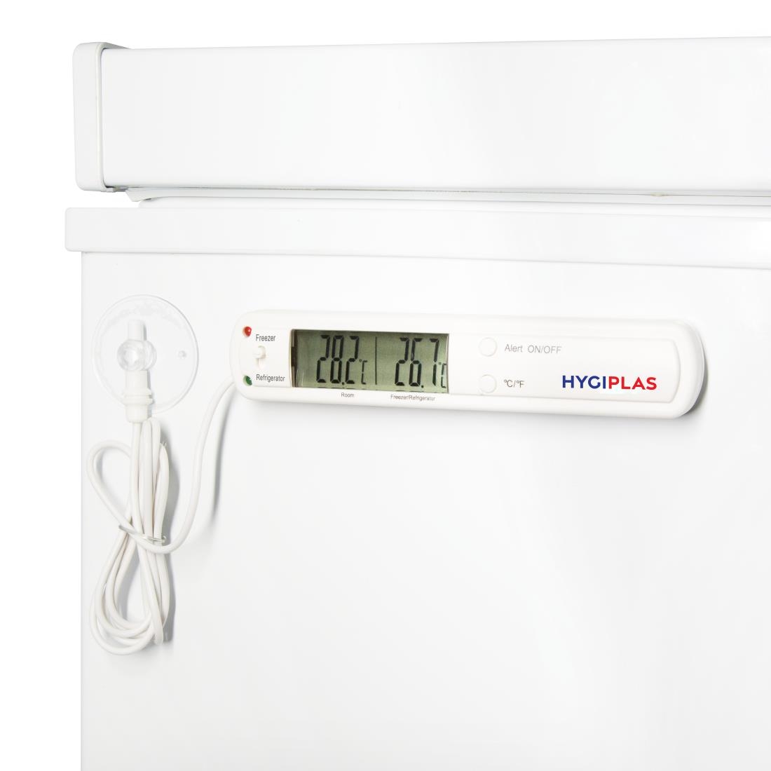 Hygiplas koeling/vriezer thermometer met alarm