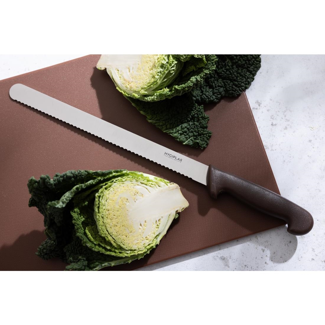 Hygiplas Koksmes Gekarteld Bruin 30cm