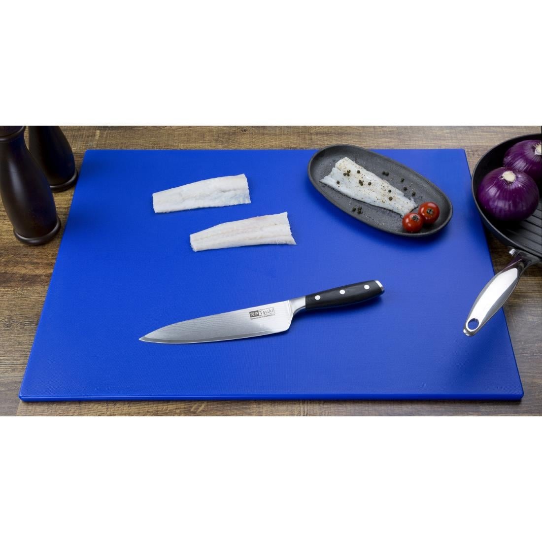 Hygiplas LDPE snijplanken set 600x450x10mm (6 stuks)